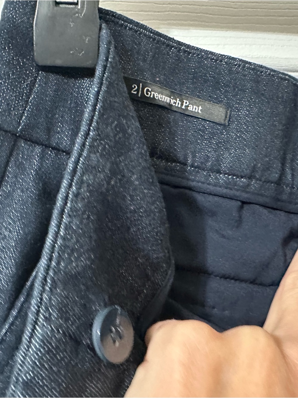 Talbots Greenwich Refined Denim High-Waist Trousers